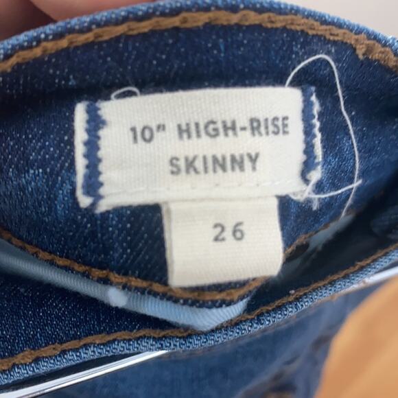 MADEWELL 10" High-Rise Skinny Jeans: Drop-Hem Edition Size 26 - Picture 8 of 9
